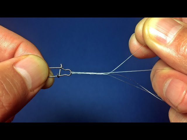 strongest and easiest fishing knot for lure and swivels, snaps