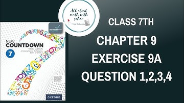 new countdown third edition class 7 chapter 9 exercise 9a question 1,2,3,4