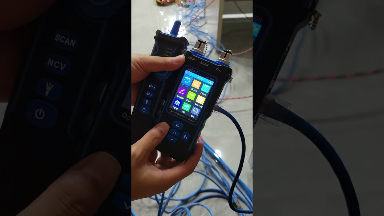 nf 8508 fiber optical meter tracing rj45 That lan cable was broken  