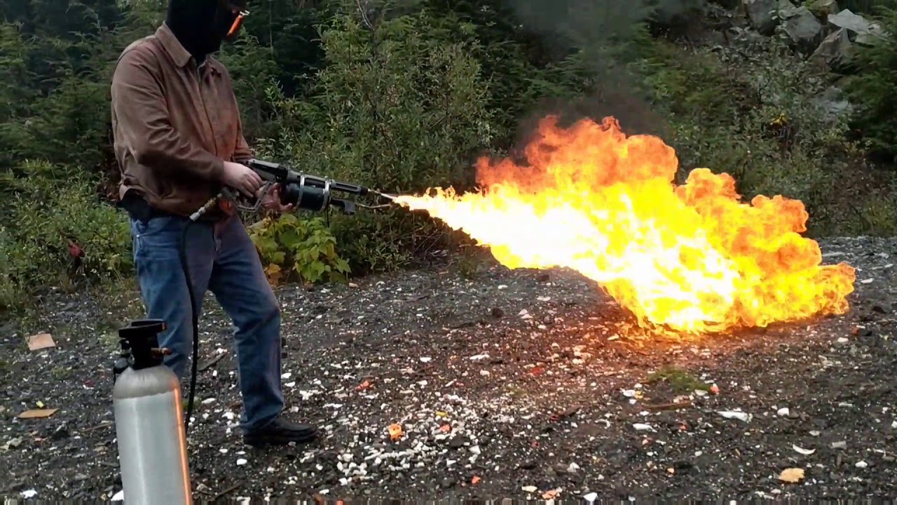 Cooking with a Flamethrower YouTube