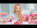 I ONLY ate PINK food for 24 HOURS challenge!