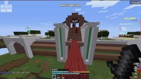 Testing fraps screen recorder [Minecraft bedwars]