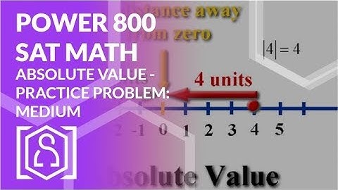 Power 800 SAT Math - Absolute Value Practice Problem: Medium