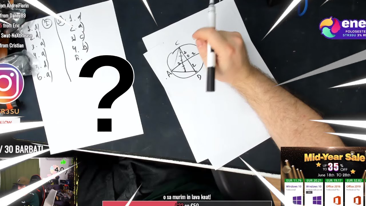 STR3SU ȘI IRAPHAHELL REZOLVĂ CAPACITATEA DE CLASA A 8-A LA MATEMATICĂ 2021!!