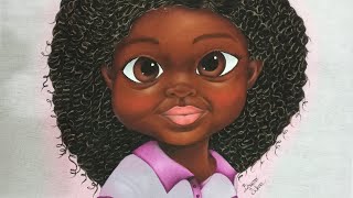 Bonequinha Negra Pintura em Tecido Parte 2 - Aula 334 - Bruno Silva