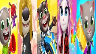 Talking Tom Blast Park VS TALKING TOM GOLD RUN 2 Tom Karting ANGELA COLOR SPLASH TOM bubble shooter screenshot 3