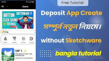 Deposit app Create Bangla Tutorial | Without PC | Sketchware