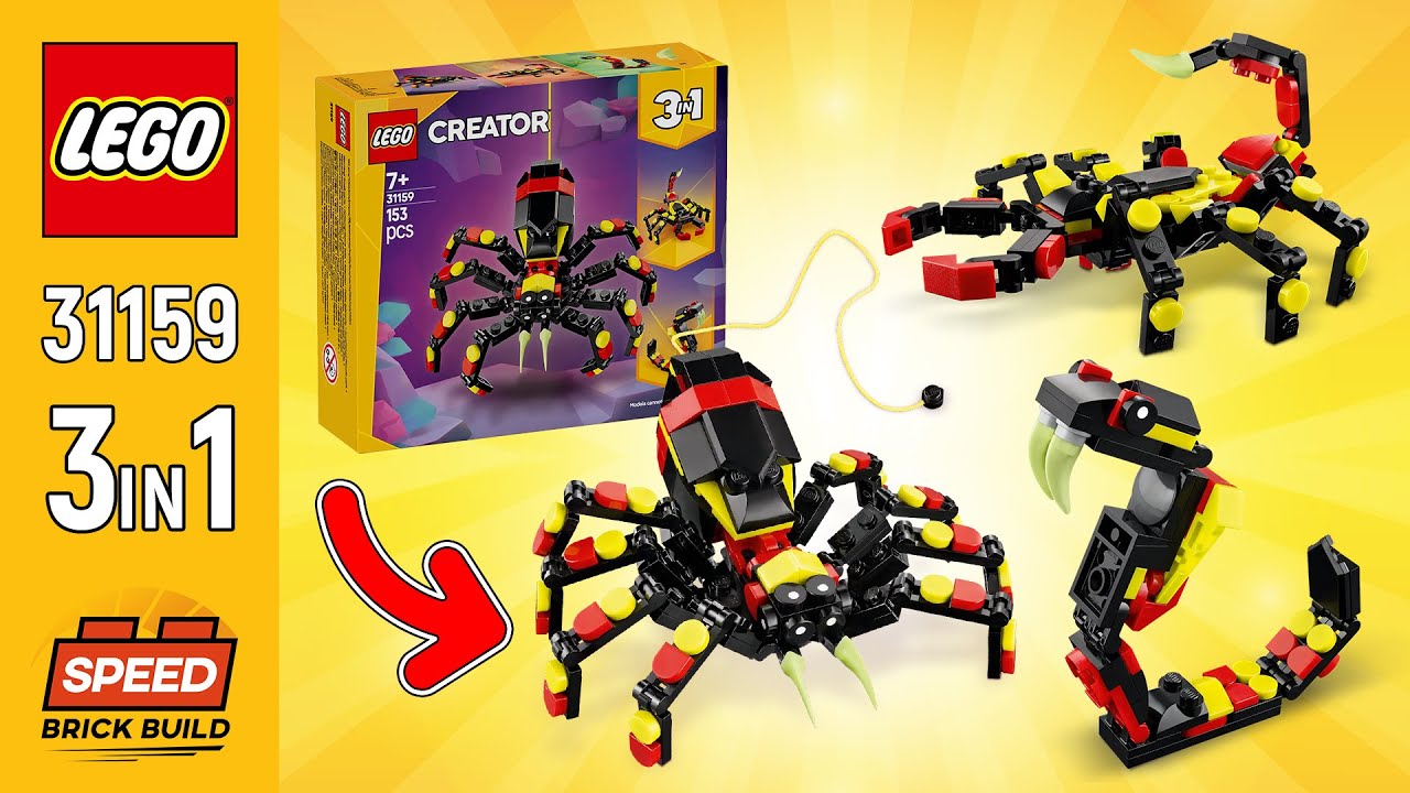 LEGO Creator 3in1 Wild Animals: Surprising Spider (31159)[153 pcs