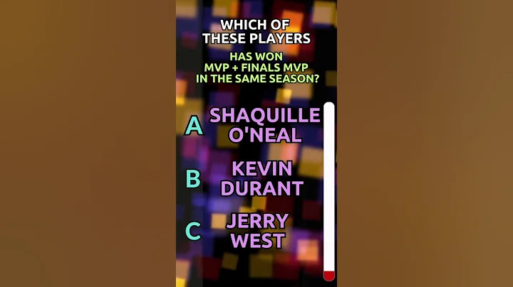 NBA Trivia: Which Player Has Won MVP + Finals MVP The Same Season?