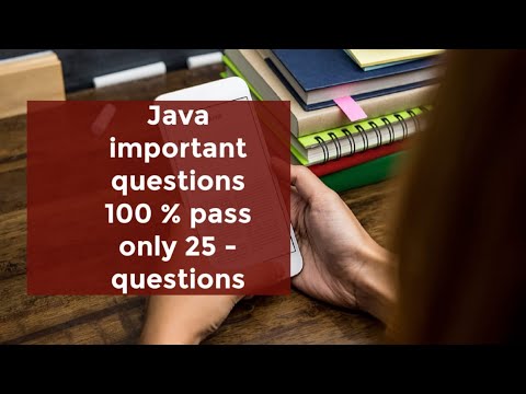 JAVA | important questions | degree | 5 semester | study2raise | - YouTube