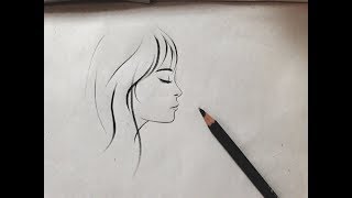 Learn how to draw a girl side face view sketch step by for
beginners(in 2 min)...learn drawing in easy steps