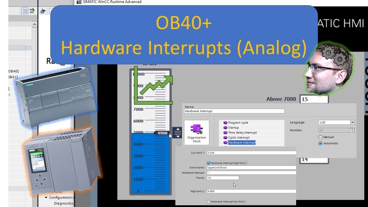 TIA Portal OB40+ Hardware Interrupts (Analog) YouTube