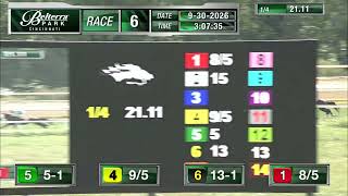 RACE 6 PROGRAM 9 30 2026