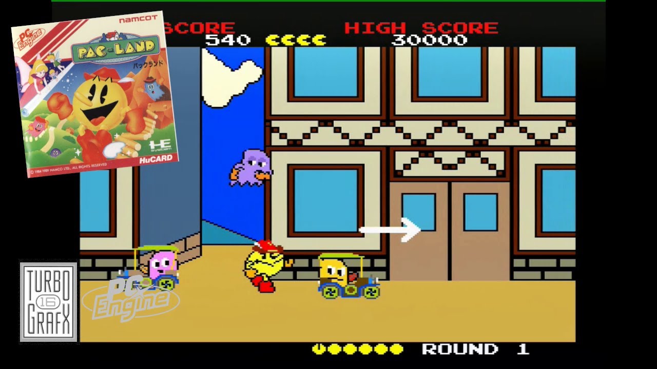 Pc Engine Pac Man PC Engine/TurboGrafx-16 - Pac-Land - YouTube