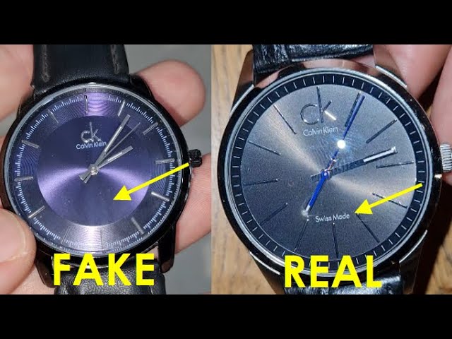 Calvin Klein watch real vs fake review. How to spot counterfeit Calvin Klein  wrist watch - YouTube