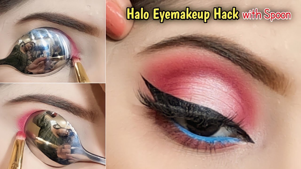 VIRAL SPOON EYESHADOW HACK Halo Eyemakeup TUTORIAL FOR BEGINNERS
