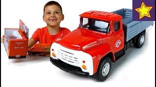 Машинки Грузовички Новая красная машинка ЗИЛ 130 Truck toys for kids
