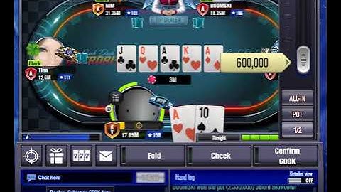 WSOP APP FOUR FOR A KIND VS ROYAL FLUSH