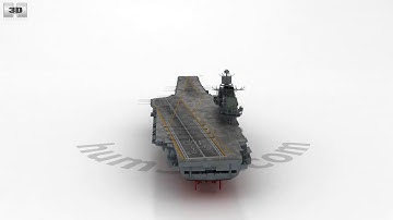 Admiral Kuznetsov aircraft carrier 3D model by 3DModels.org