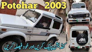 Suzuki Potohar Jeep 2003 Model For Sale In Pakistan Use Jeep For Sale In Pakistan Mudassar Motor