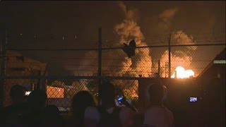 Bridgeport factory fire still smoldering