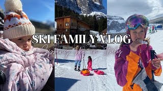 Family Vlog Ski Trip // ITALY DOLOMITES