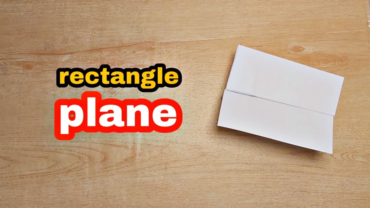how to fold rectangular airplane || paper airplane rectangle shape ...