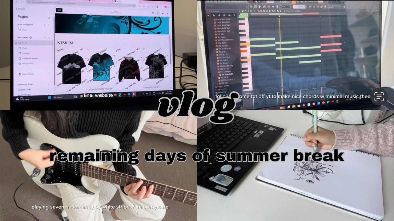 Vlog of an ambitious teen, remaining days of summer break | 5 dollars and a dream
