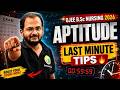 Nursing 2026 Aptitude Last Minute Tips 🔥Final Revision Strategy | High Yield Topics,  &amp; ExaM