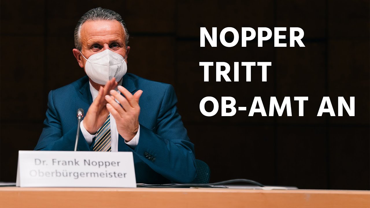 Stuttgarts neuer Oberbürgermeister Frank Nopper tritt Amt an