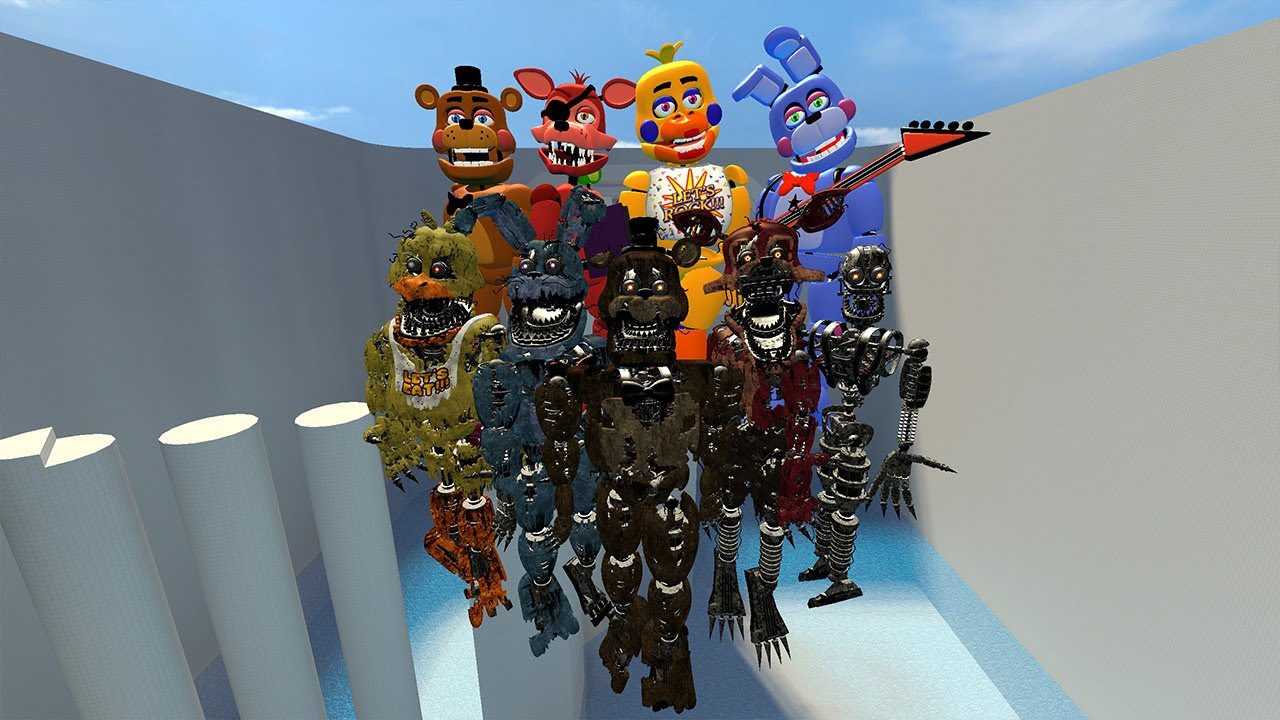 EXPLODING CURSED DIAMOND FNAF SECURITY BREACH ANIMATRONICS IN BONEWORKS ...
