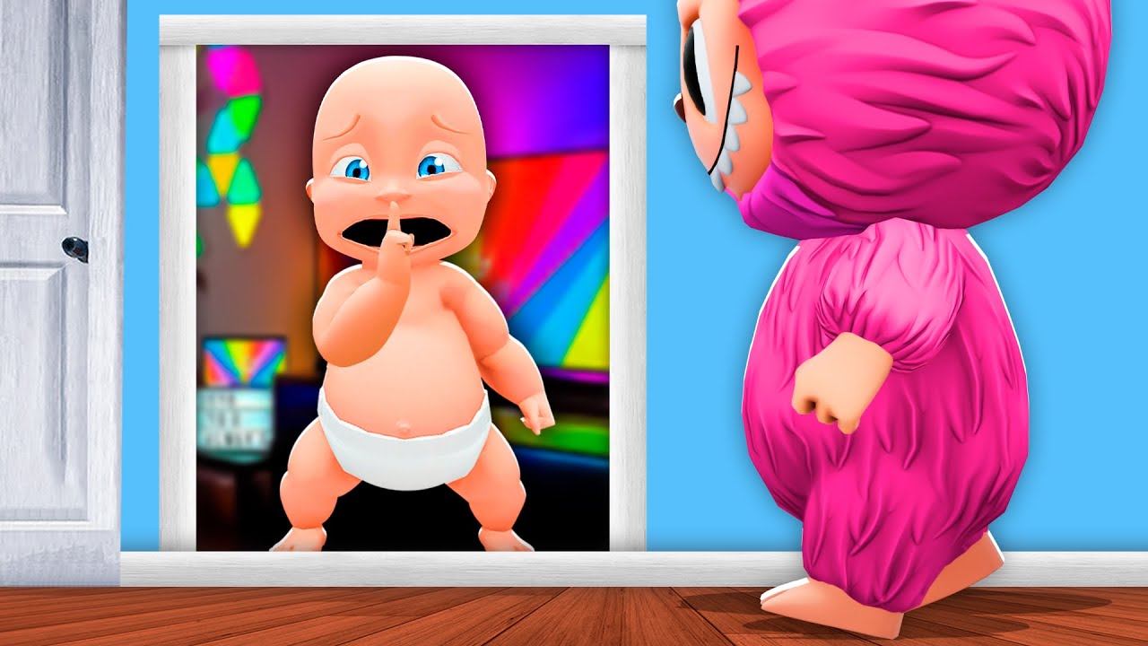 Малыш строит СЕКРЕТНУЮ КОМНАТУ, чтобы сбежать от ЛАБУБУ!