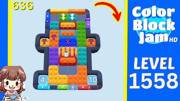 Color Block Jam Level 636 (1558) Solution Walkthrough