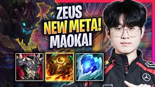 ZEUS CRAZY NEW META MAOKAI TOP! - T1 Zeus Plays Maokai TOP vs Jax! | Season 2024