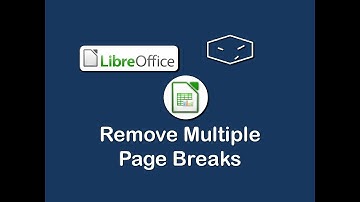 libreoffice calc remove multiple page breaks