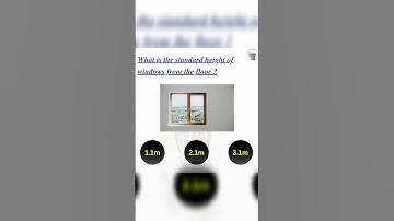 what is the standard height of windows from the floor, #construction #civilwork #concrete #civil