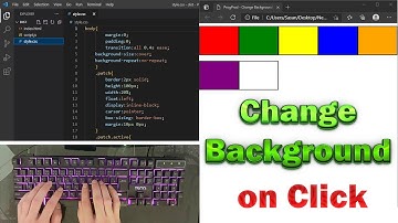 ASMR Programming - Change Background Color on Click using Html CSS & Javascript - No Talking
