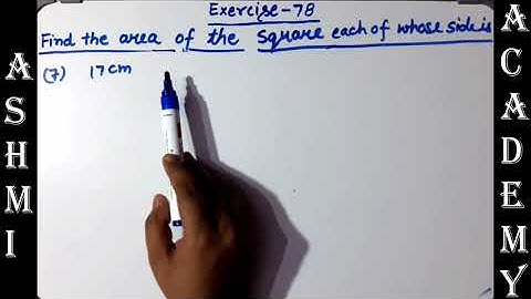 Area ( Exercise -78 ) || Q. No. 1 to 10  || Chapter - 23 || class 5 | R S Aggarwal | ASHMI ACADEMY |