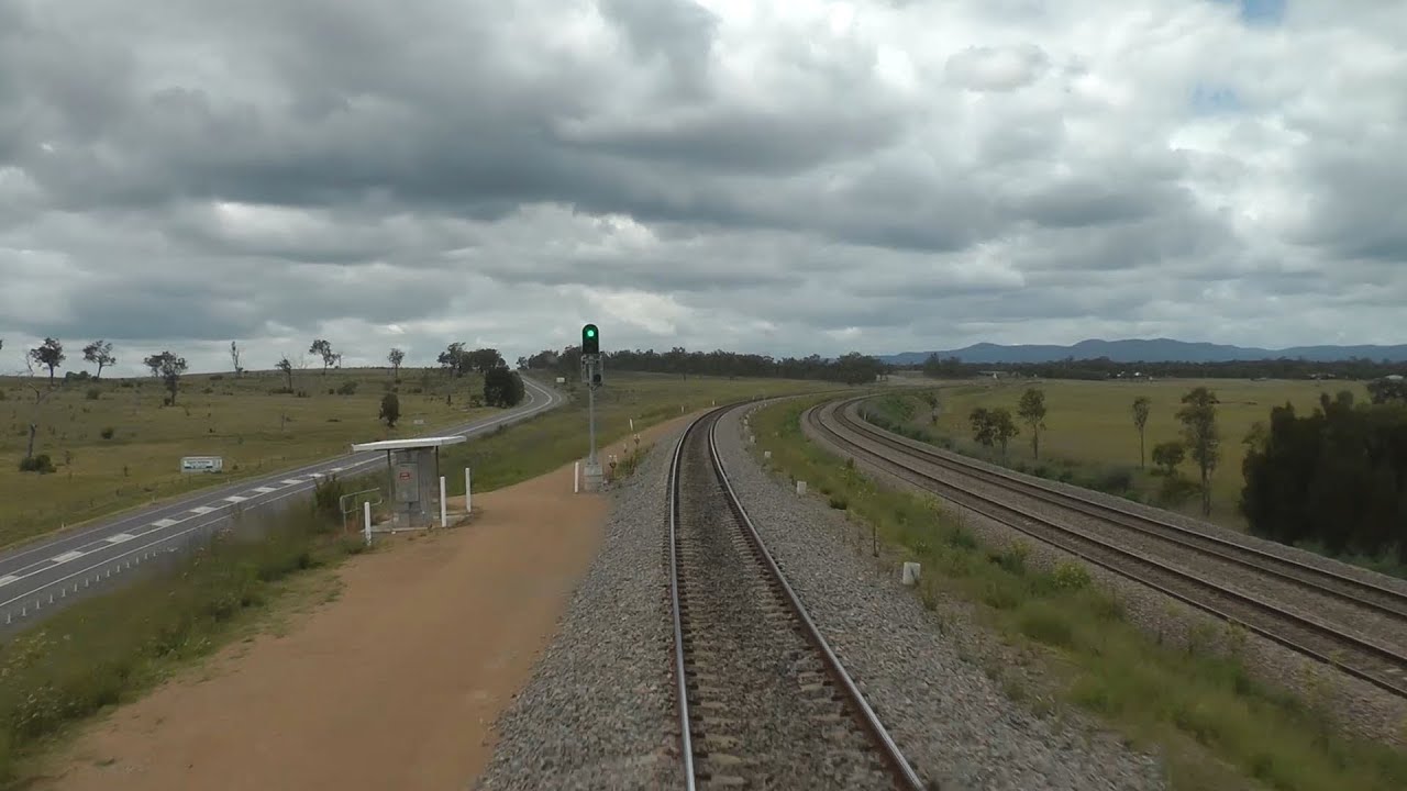 electromotive tec3r Minimbah Bank Third Track - Drivers View: Australian Trains
