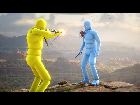 NPC Wars with Active Ragdoll Dudes #5 (Euphoria Physics)