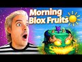 Blox Fruits Before Work 🌴 | Chill Morning Stream