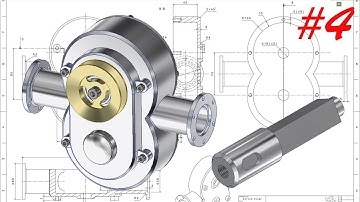 Học inventor cơ bản: Vẽ máy bơm bằng inventor - Part 4