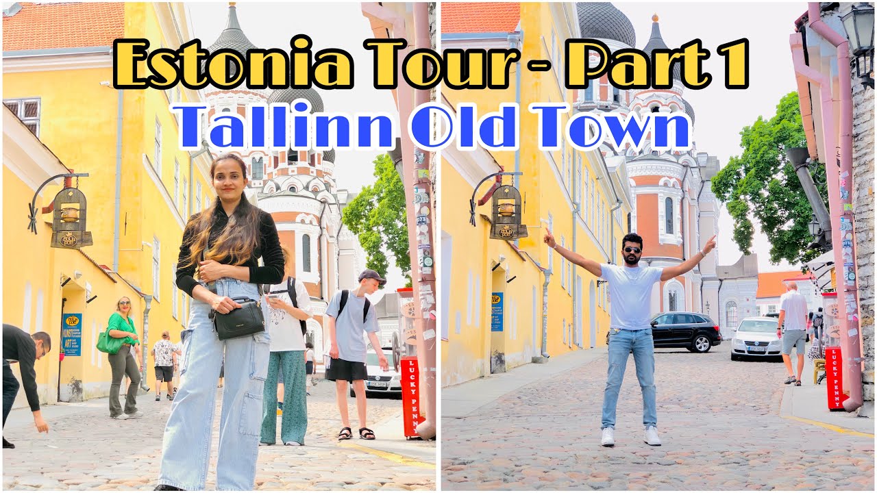 Estonia Tour 2024 | Tallinn Old Town | Finland to Estonia Travel Vlog 🇫🇮🇪🇪 | Finlandවල අපි