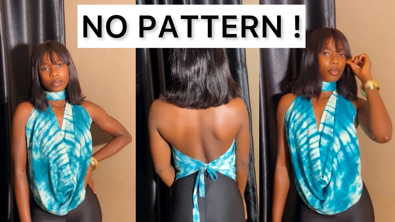 БЕЗ ВЫКРОЙКИ: Легкий топ с глубоким вырезом (идеально подходит для начинающих)