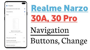 Realme Narzo 30A, 30 Pro Navigation Buttons Customize