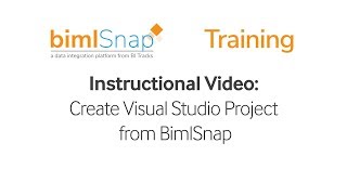 Creating Visual Studio Project from BimlSnap - bimlsnap Tutorial