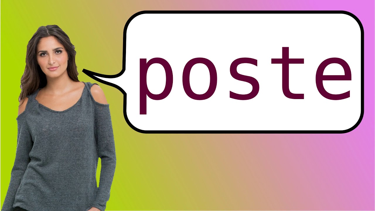 How to say 'post office' in French? YouTube