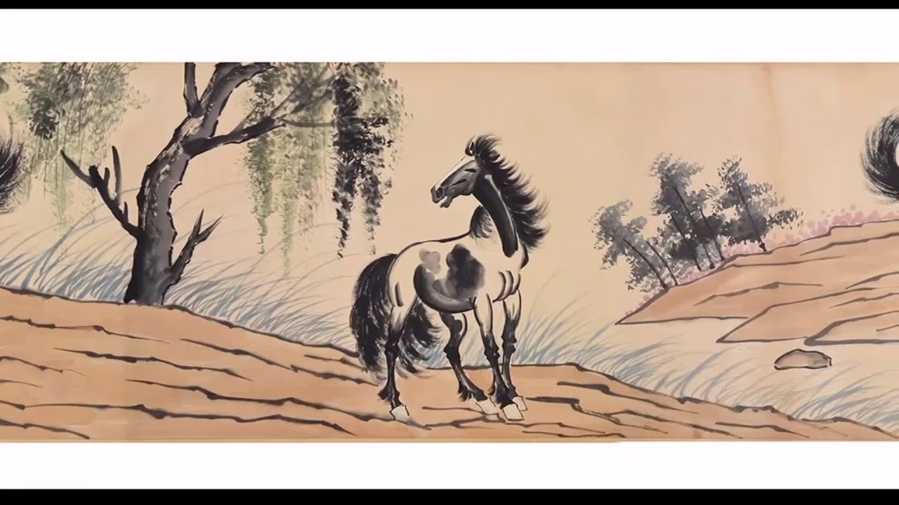 中国画家徐悲鴻の絵です - アンティーク/コレクション