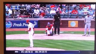 Texas Rangers - Ron Washington Smoking a Cigarette