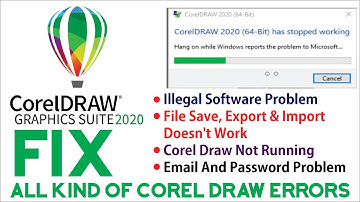 Corel 2020 (64 bit) Has Stopped Working - Solved - Fix All kind of Corel Draw Errors